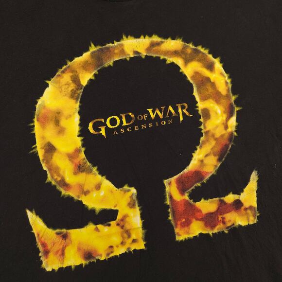 God of War Video Game Graphic Crew Neck Short Sleeve Shirt Mens Size XL Black - Picture 4 of 9